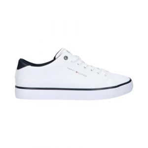 Tommy Hilfiger Men TH HI VULC CORE LOW LEATHER, White, 42 EU