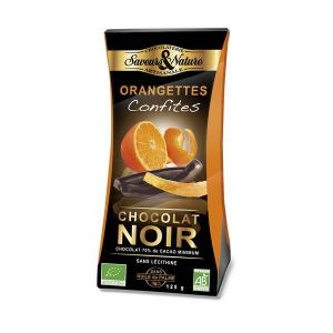 Saveurs & nature Orangettes confites Chocolat noir 70% - 125g