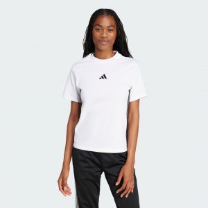 Adidas T-shirt Essentials Coton 3-Stripes manches courtes blanc noir femme - M