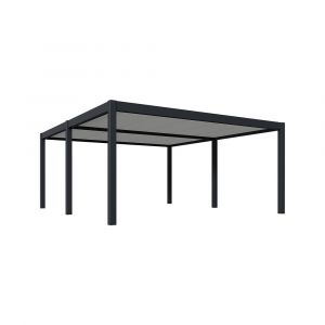 Carport 2 véhicules 6x5m - Anthracite