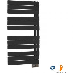Deltacalor Sèche-serviettes électrique à lames plates Asymetrique 500W ral 7016 anthracite