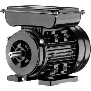 wiltec Moteur électrique asynchrone monophasé à induction – 1,5 kW (2 cv) – 1450 tr/min – 230 v – 4 pôles – Boîtier en aluminium – D'application
