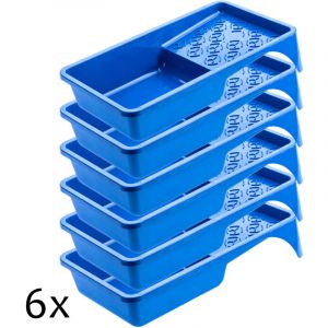 KADAX Plateau de peinture pour rouleau Peinture 160mm Bleu 6 pcs