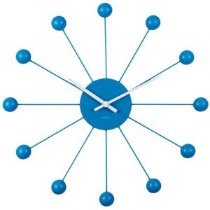 Present time Horloge murale Eaton - Bleu - Eaton