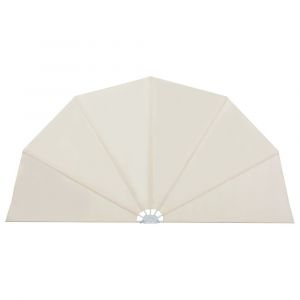 Auvent paravent store brise-vue latéral rétractable de patio jardin terrasse balcon protection visuelle écran crème 200 cm 02_0007065