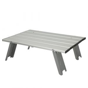 Aktive 52995 Table d'appoint Pliable de Camping, Argenté, Chico