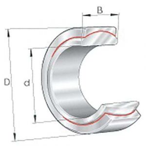 Ina Rotules radiales GE10 UK 10mm Ext. 19mm B.9mm