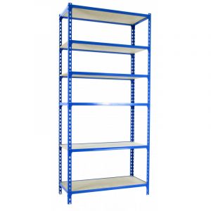 &Eacute;tag&egrave;re m&eacute;tallique bleue 6 niveaux Maderclick Plus SimonRack