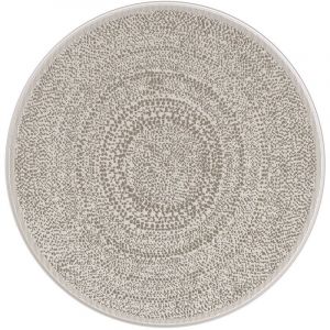 Bobochic Tapis poil ras TRACY motif abstrait 120x120 Beige