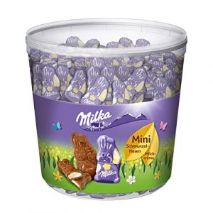 Image de Milka Chocolat Tubo Mini Lapins Tendre au lait - 1,505 kg