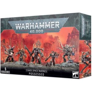 Games Workshop Figurine Warhammer 40k - Space Marine du Chaos Possédés - noir - TU