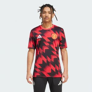Adidas Manchester United T-shirt d'Entraînement Avant-Match - Mufc Red, pointure Large - ['Rouge'] - Taille Large