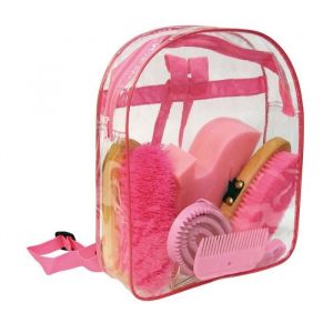 Image de Kerbl Chevaux Kit de Pansage Rose