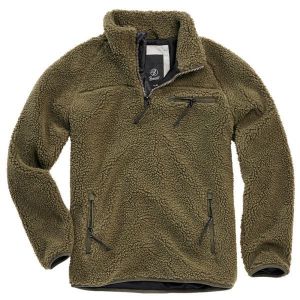 Brandit Pull Troyer polaire peluche olive