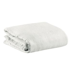 Vivaraise Housse de couette en lin blanc 240 x 220
