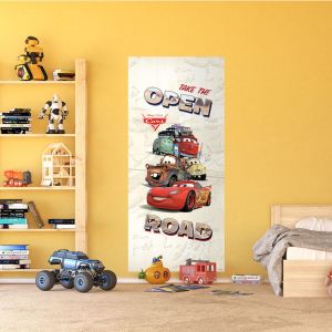 AG Art - Poster porte Cars Open Raod Disney intisse 90X202 CM
