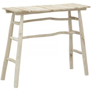 Aubry Gaspard Console en teck naturel beige - beige