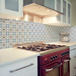 Sticker Mural Carrelage adh&eacute;sif Cuisine Salle de Bain - 24 Stickers CARRELAGES AZULEJOS ESP&Eacute;RANZA - 24stickers10x10cm