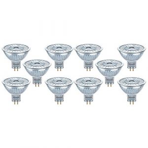 OSRAM LED Spot Lamp Star MR16 5,3 W 827, 2700 K Blanc Chaud, GU5.3, 120°, 630 Lm, Basse Tension, Pas De Temps De Préchauffage