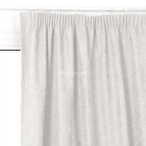 Rideau occultant isolant (140 x H240 cm) Alaska fronceur Blanc