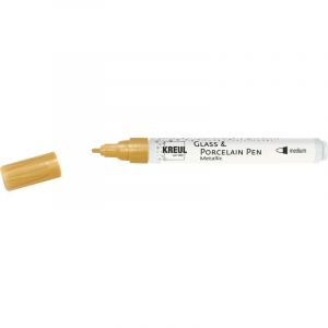 C.Kreul Hobby Line 16424 &ndash; Porcelaine &agrave; bille m&eacute;tallique Contour, 1&ndash;2 mm, Dor&eacute;