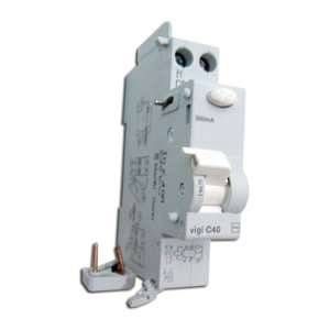 Schneider Electric Bloc differentiel 40A 1P+N 300mA type AC vigi C40 (&eacute;quivalent au VIGI TG40 21483 MULTI9) ELECTRIC 19475