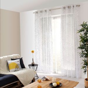 Voilage (140 x 240 cm) Mikado Noir