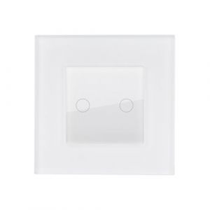 TechBrey Interrupteur Tactile Double avec Cadre Verre Modern Noir