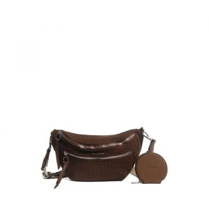 Sacoche banane double poche velours femme Mac Alyster