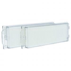Vhbw 2x Filtre HEPA avec socle compatible avec Xiaomi Mi Robot Vacuum-Mop 2 Pro White (MJST1SHW) robot aspirateur - Filtre &agrave; air