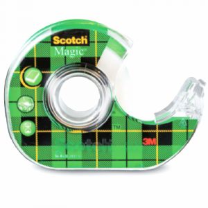 Scotch Adhésif invisible Magic 25m + 5 gratuit + dévidoir