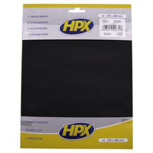 HPX Papier Abrasif P2000 4 Feuilles