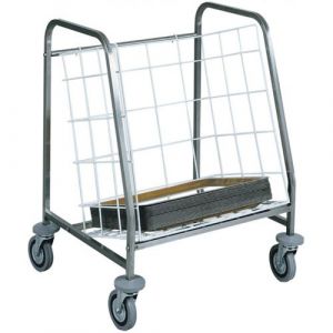 Image de L2G Chariot à Plateau Inox Panier Fil Rilsanise L2G Inox750