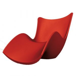 Image de Vondom Surf Tumbona Bain De Soleil Rouge