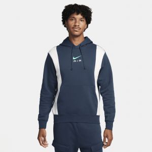 Nike Sportswear Swoosh Air Fleece Hoody, Sweats à capuche, Homme, midnight navy/summit white, Taille: M, tailles disponibles:S,M,L,XL - Couleur Bleu - Taille M