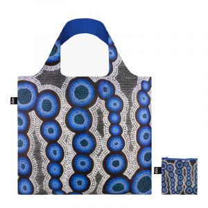 LOQI Sac Kirsten Nangala Water Blue, bleu, Contemporain