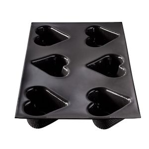 Moule 6 cœurs bombés Flexipan