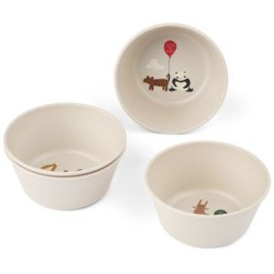 Liewood Lot de 4 Bols Cees - Around The World Sandy