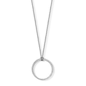 Thomas Sabo Femmes Hommes-Charm-Cha&icirc;ne Cercle Grand Charm Club Argent Sterling 925 X0251-637-21-L70