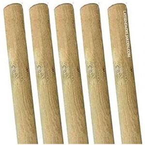 Lot de 5 Tuteur en bois 200 cm ø 8 cm Tuteurs sans Pointe Poteaux en Bois Piquets de Fixation Piquets de Jardin
