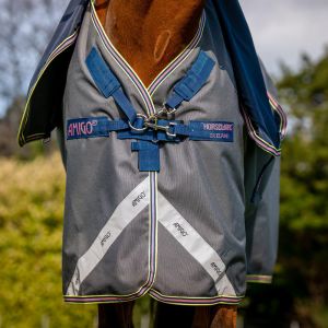 Couverture d'extérieur pour cheval avec couvre-cou Horseware Amigo 1200D Plus Turnout 0g