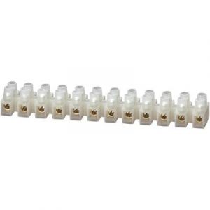 Tru Components Bornier domino flexible 2,5-6 mm² rigide 2,5-6 mm² nombre de pôles 12 610828 1 pièce blanc