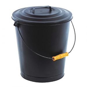 Werkapro Seau à cendre en métal avec couvercle Werka Pro