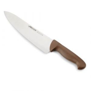 Arcos Couteau de Chef Large Professionnel - Lame Acier Inoxydable Nitrum 25 cm - Manche Polypropyl&egrave;ne - Durabilit&eacute; et Pr&eacute;cision de Coupe - S&eacute;rie 2900