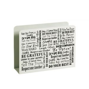 Pegane Porte revues coloris en metal laque blanc - Dim : L 35 x P 10 x H 26 cm -