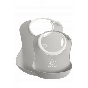 BabyBjörn Ensemble Bavoirs, lot de 2, Gris