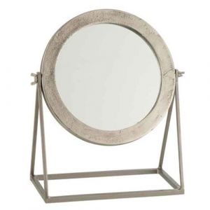 Jolipa Miroir sur Pied en Métal Adriano 34cm Argent