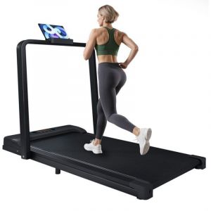 Oem Tapis de course 2 en 1 avec t&eacute;l&eacute;commande vitesse 1-6 km/h,tapis roulant &eacute;cran LED et haut-parleur Bluetooth et support de t&eacute;l&eacute;phone