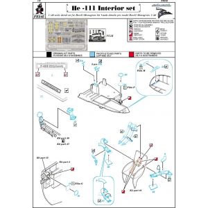 Eduard Accessories FE245 Heinkel HE 111 Kit intérieur