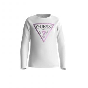 Guess T-shirt enfant LS ST SHIRT CORE Blanc - Taille 8 ans,10 ans,12 ans,14 ans,16 ans